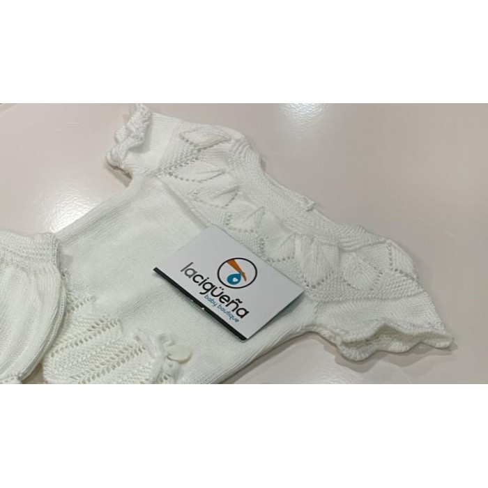 JERSEY HILO MANGA CORTA BLANCO CON...