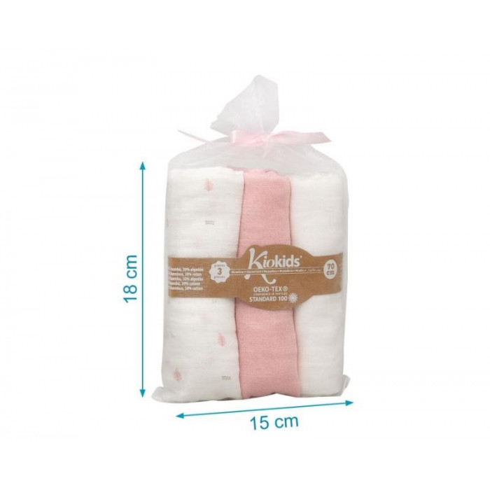 PACK 3 GASAS BAMBU PETIT MOMENTS ROSA...