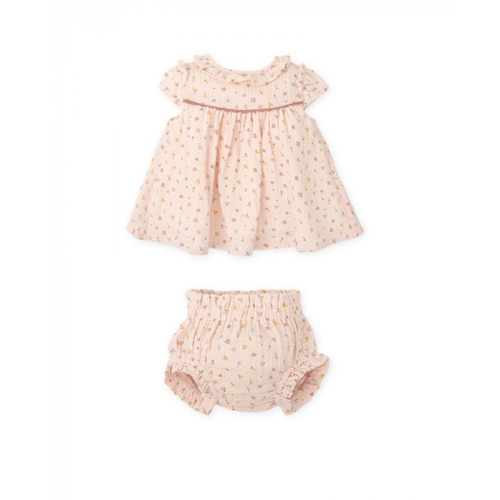 VESTIDO PROVENZA FLORES ROSA CON...