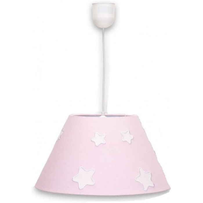 LAMPARA TECHO ESTRELLAS ROSA BLA COIMASA