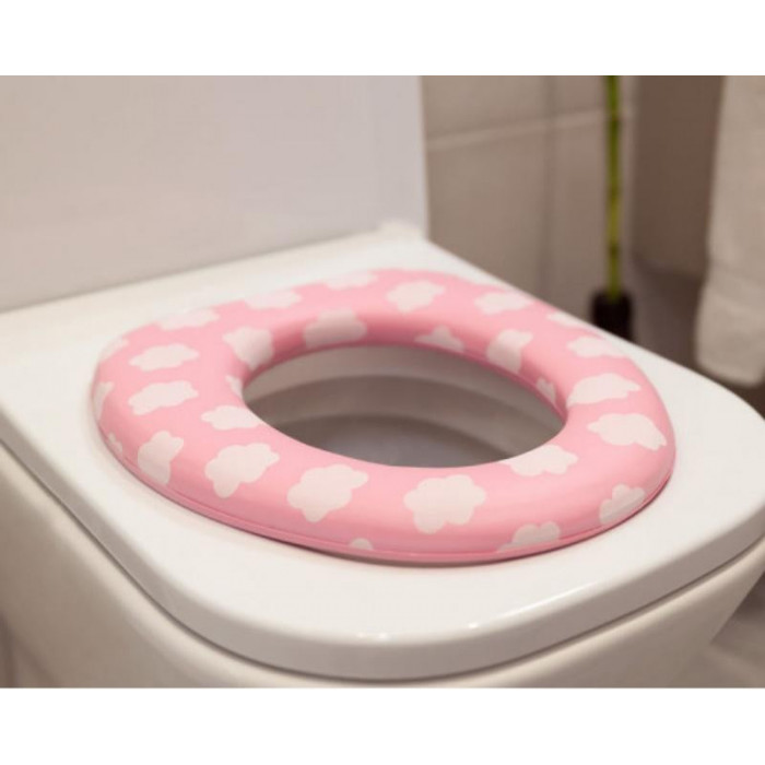 REDUCTOR ACOLCHADO WC ROSA NUBES KIO