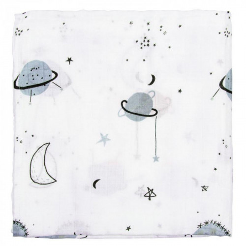 MUSELINA BAMBU PLANETS BLA CTE