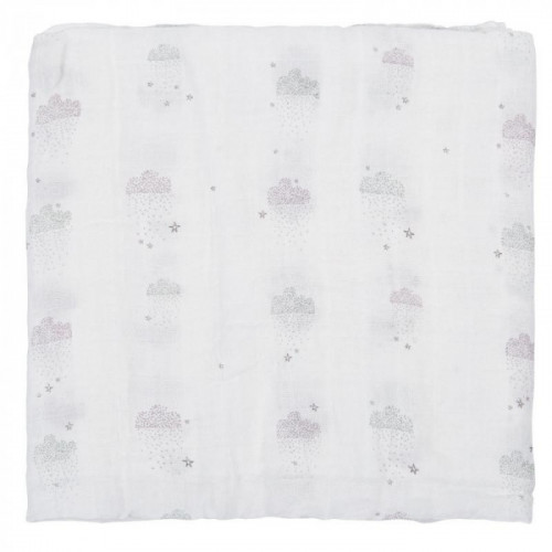 MUSELINA BAMBU NUBE BLANCO