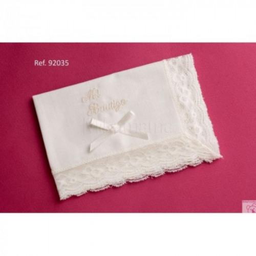 PAÑUELO BAUTISMAL PUNTILLA...