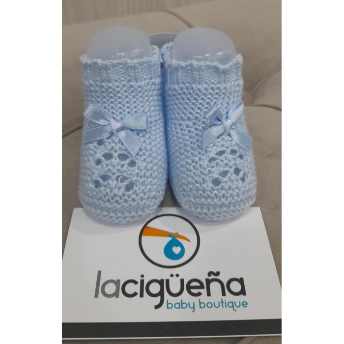 BOTITA HILO CALADO LAZO CELESTE JULIANA
