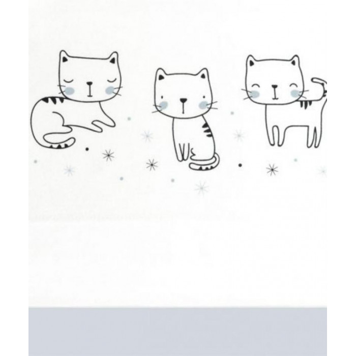 J.SAB COCHE ALGODON 100% MIAU CELESTE