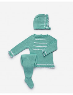 CONJ.3P HILO M/L VERDE RAYA...