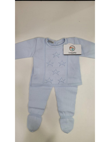 CONJ.2P HILO M/L ESTRELLAS CELESTE