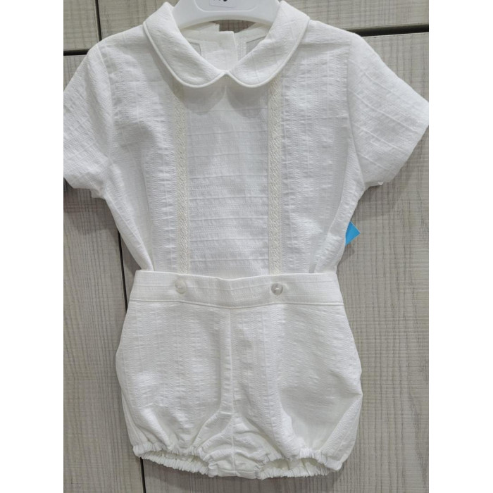 CAMISA M/C+RANITA BEIG RAYA BEIG...