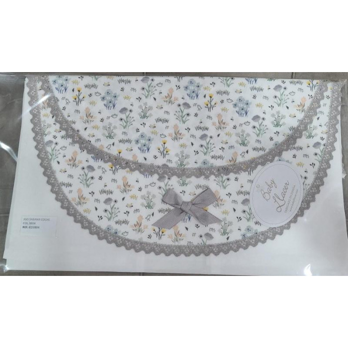 J.SAB COCHE 3804 ESTAMPADO GRIS