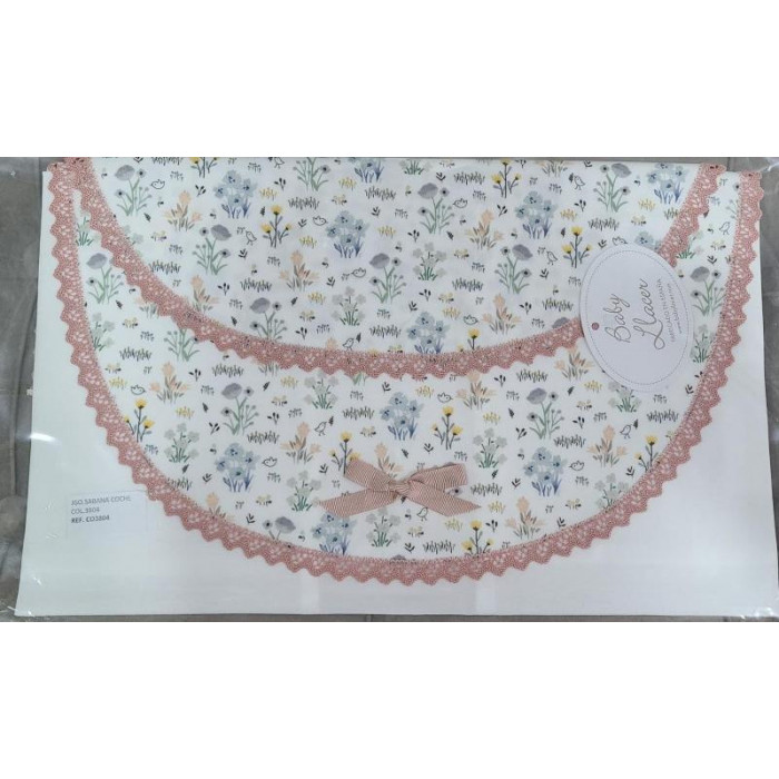 J.SAB COCHE 3804 ESTAMPADO ROSA