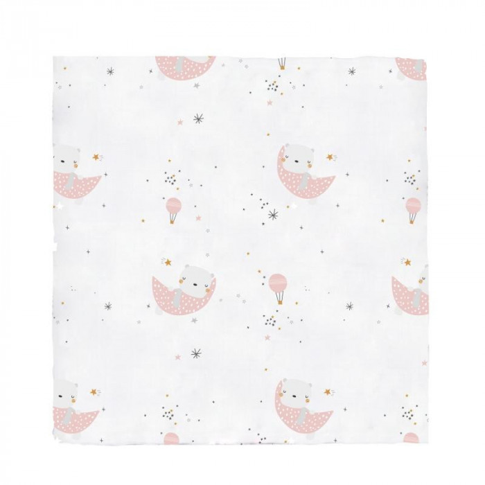 MUSELINA BAMBU 606 OSITOS CHIC ROSA...