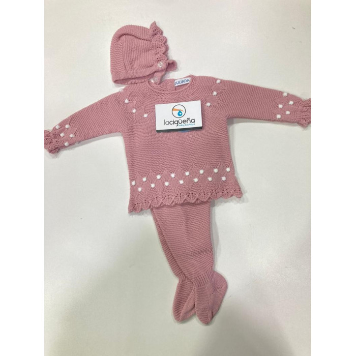 CONJ.3P LANA ROSA EMP ROMBOS BODOQUES...