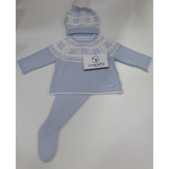 CONJ.3P LANA ESTAMPADO NIEVE CTE