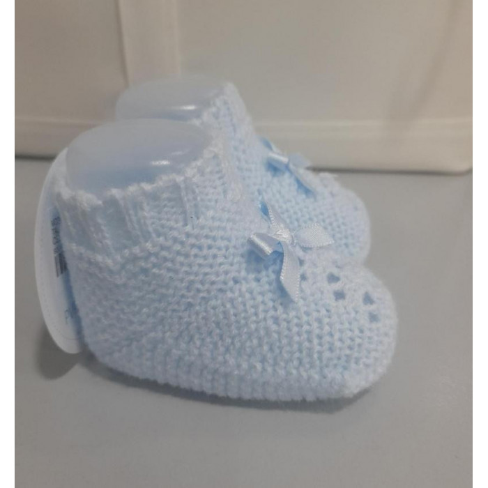 BOTITAS LANA CELESTE CALADO