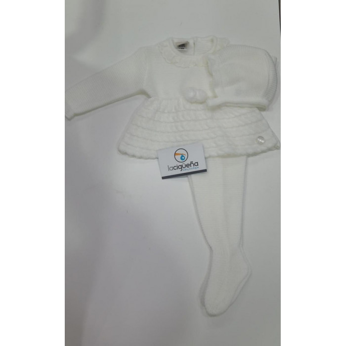 CONJ.3P LANA BEIG OCHOS VERTICALES