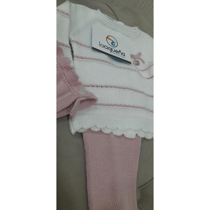 CONJ.3P HILO M/L BLA PASACINTAS ROSA EMP