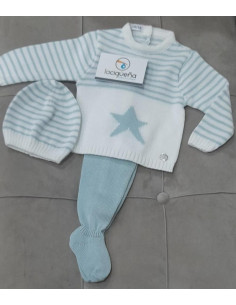 CONJ.3P HILO M/L BLA RAYAS...