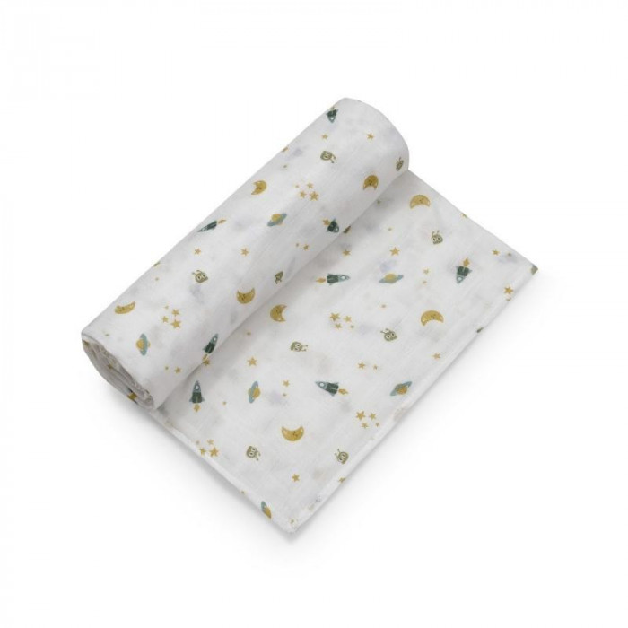 MUSELINA BAMBU ESPACIO BLANCO INTERBABY