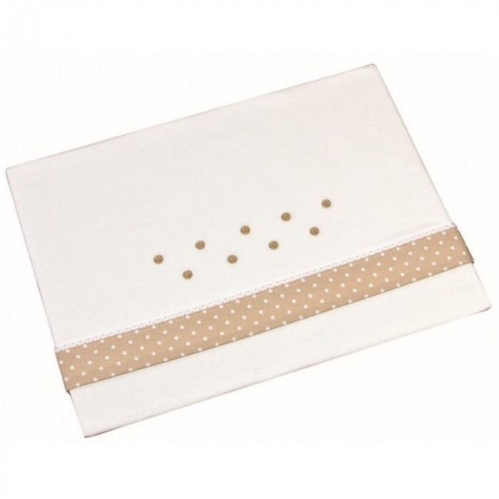 J.SAB COCHE ALGODON 100% TOPOS CAMEL