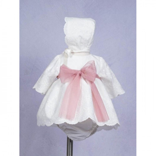 VESTIDO CON BRAGA Y GORRO...