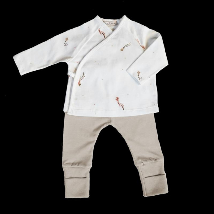 JUBON CON POLAINA BAMBU COMETAS BEIG...