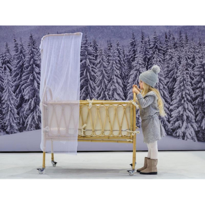 MINICUNA MIMBRE CUADRADA VESTIDA...