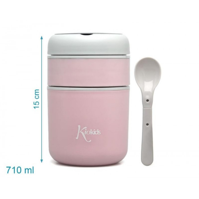 TERMO SOLIDOS 710ML ROSA KIO KIDS