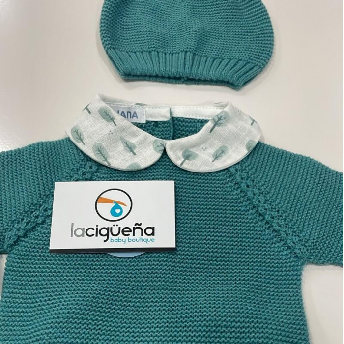 CONJUNTO LANA CON GORRITO TRENZAS...