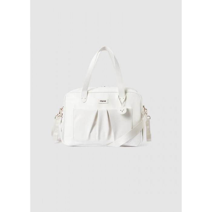 BOLSO SILLA PLIEGUES LISO BLANCO ROTO...