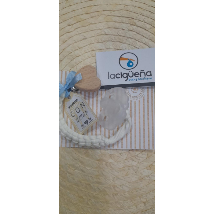 SET CHUPETE+CADENA CHUPETE LOVE BEIG