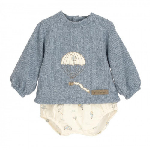 JERSEY LANA AZUL CON RANITA...