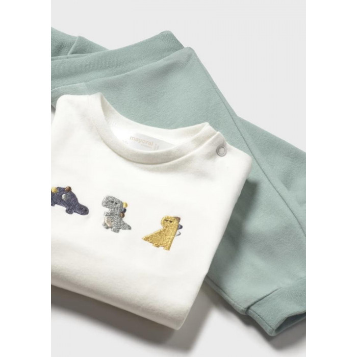 CHANDAL 3 PIEZAS RAYAS DINOS VERDE...