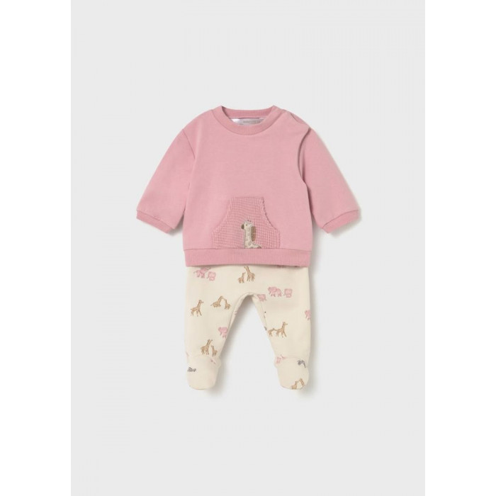 CONJUNTO FELPA SAFARI ROSA MAYORAL