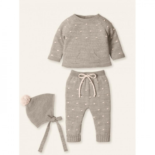 CONJUNTO LANA 3 PIEZAS NUEZ...