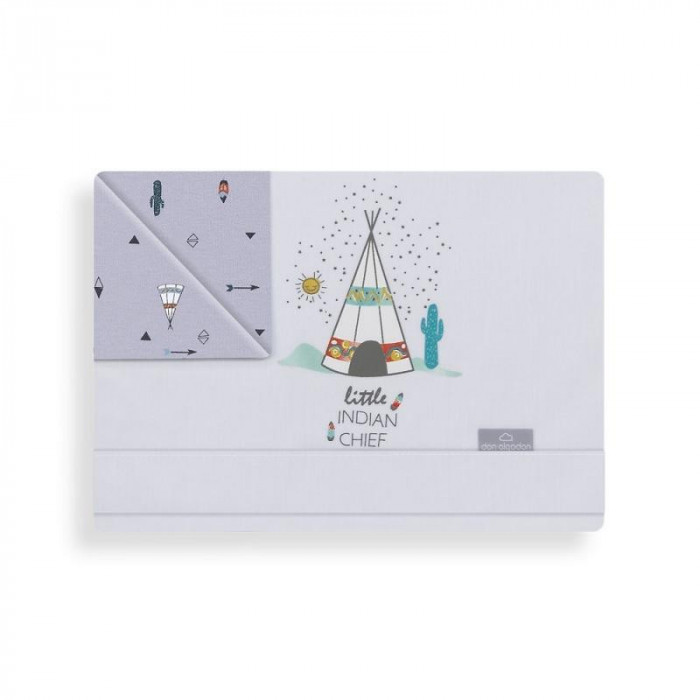 J.SAB CUNA ALGODON 100% DAKOTA GRIS