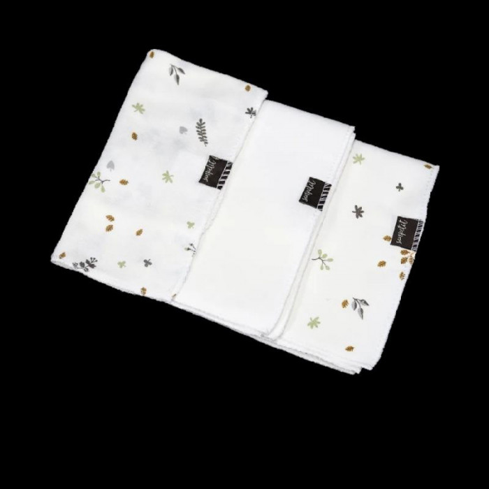 PACK 3 TOALLAS 30*30 HOJAS BEIG SON...