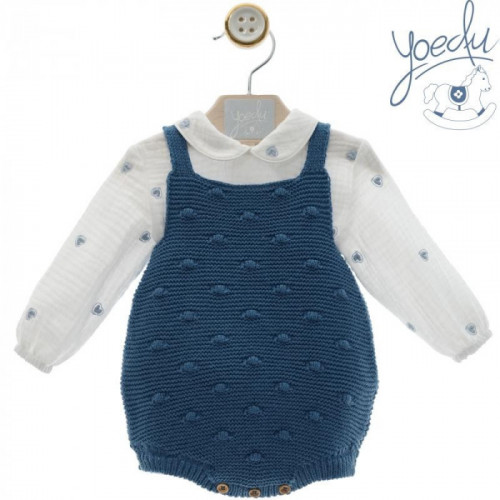 PETO LANA AZULON CON CAMISA...