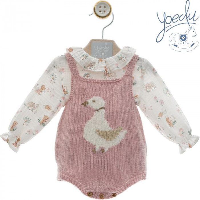 PETO LANA OCA ROSA+ CAMISA ESTAMPADA...