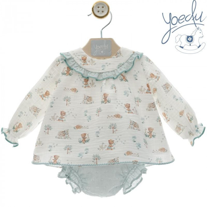 VESTIDO CON BRAGA BAMBULA ESTAMPADA...