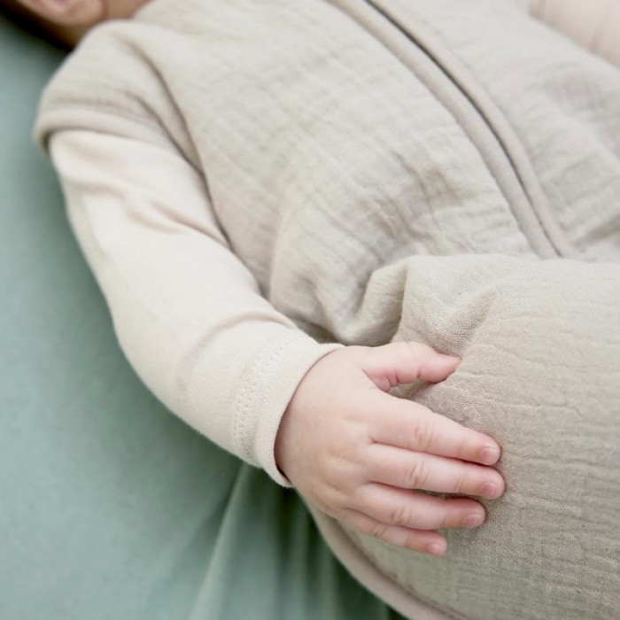 SACO DORMIR FORRADO MUSELINA GRIS...