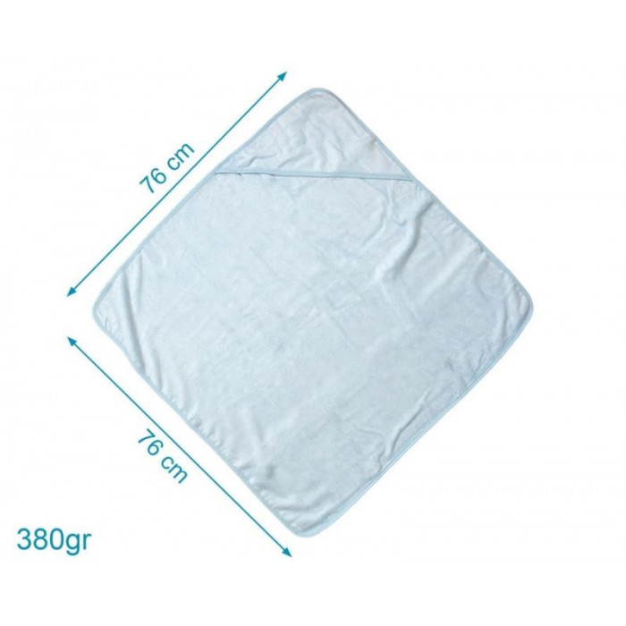 CAPA BAÑO CELESTE 76*76 KIO KIDS