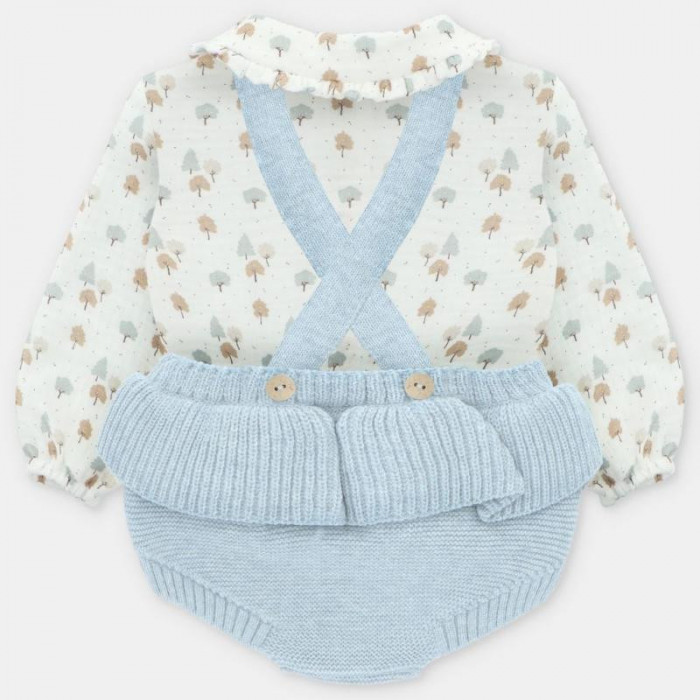 CAMISA MANGA LARGA ESTAMPADA CON PETO...