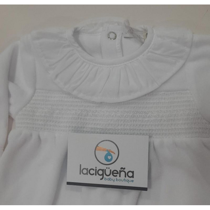 PELELE TUNDOSADO SMOCK NIÑA BLANCO...
