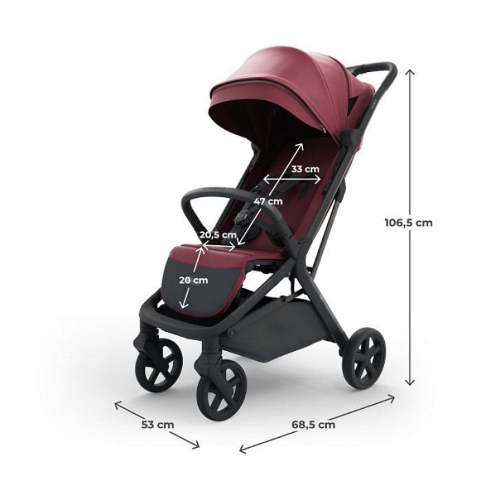 SILLA PASEO NUBI3 BORGOÑA KINDERKRAFT