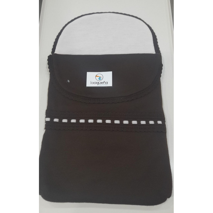 SACO NANA PASACINTAS MARRON ROSA GRANLEI