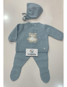 CONJUNTO 3 PIEZAS LANA OSO...