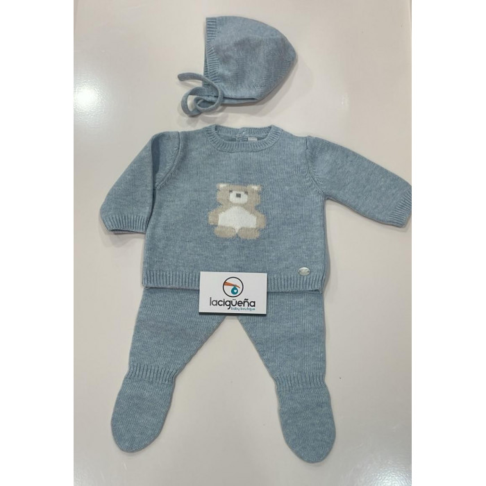 CONJUNTO 3 PIEZAS LANA OSO PRESTON...