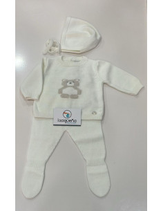 CONJUNTO 3 PIEZAS LANA OSO...