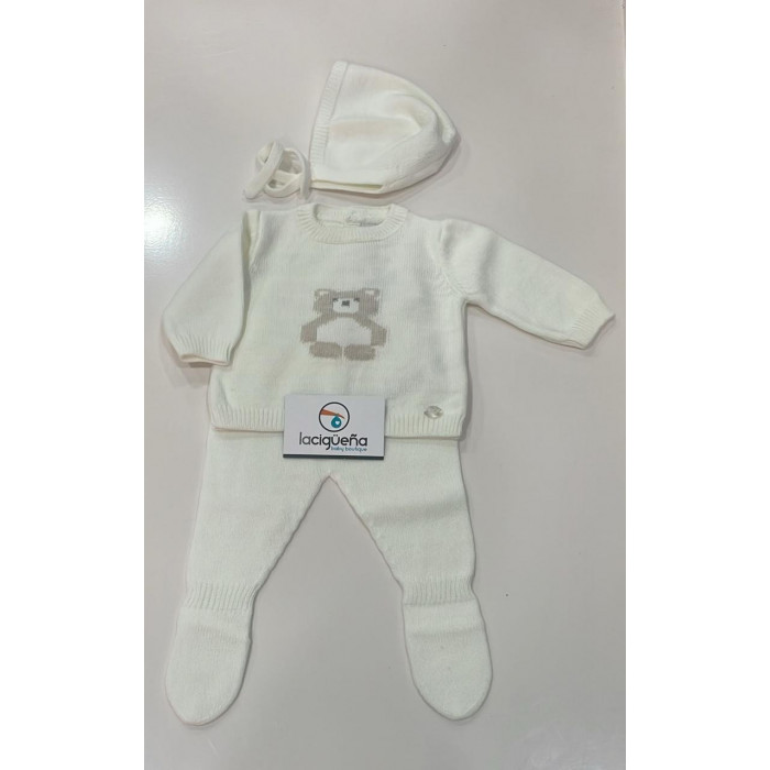 CONJUNTO 3 PIEZAS LANA OSO PRESTON...